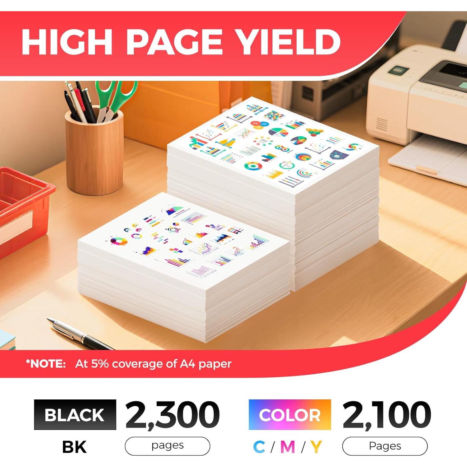 Juego de cartuchos de tóner JCTONER 055-4 compatible Canon