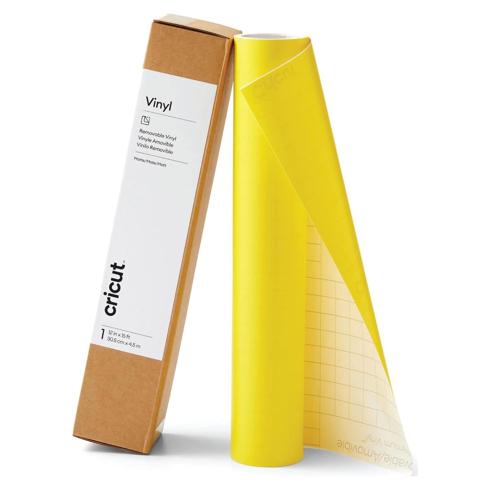 Vinilo Removible Cricut Amarillo Brillante 30.48x457.2cm