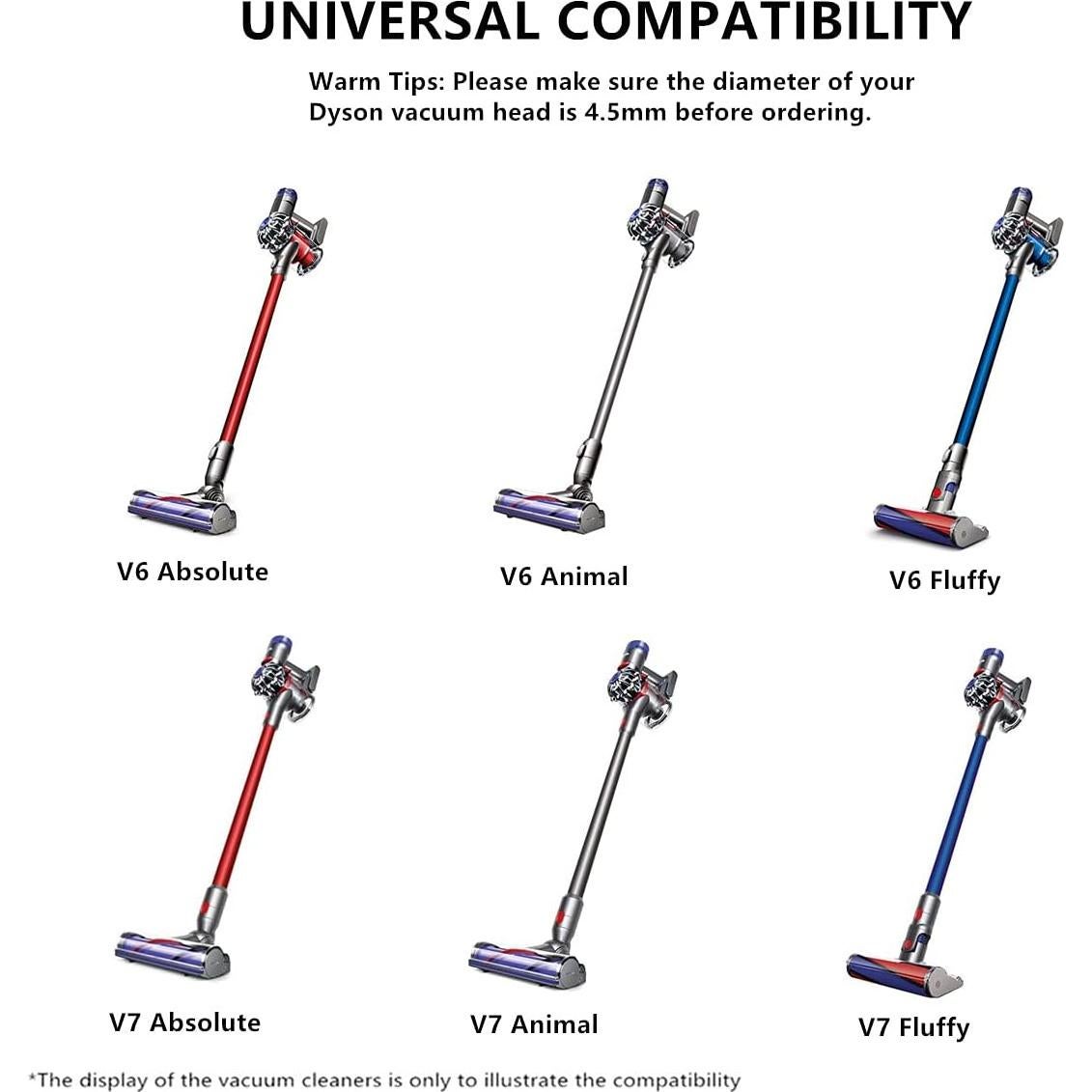 Rodillo de Cepillo JEDELEOS para Aspiradora Dyson V6 V7 4.5cm