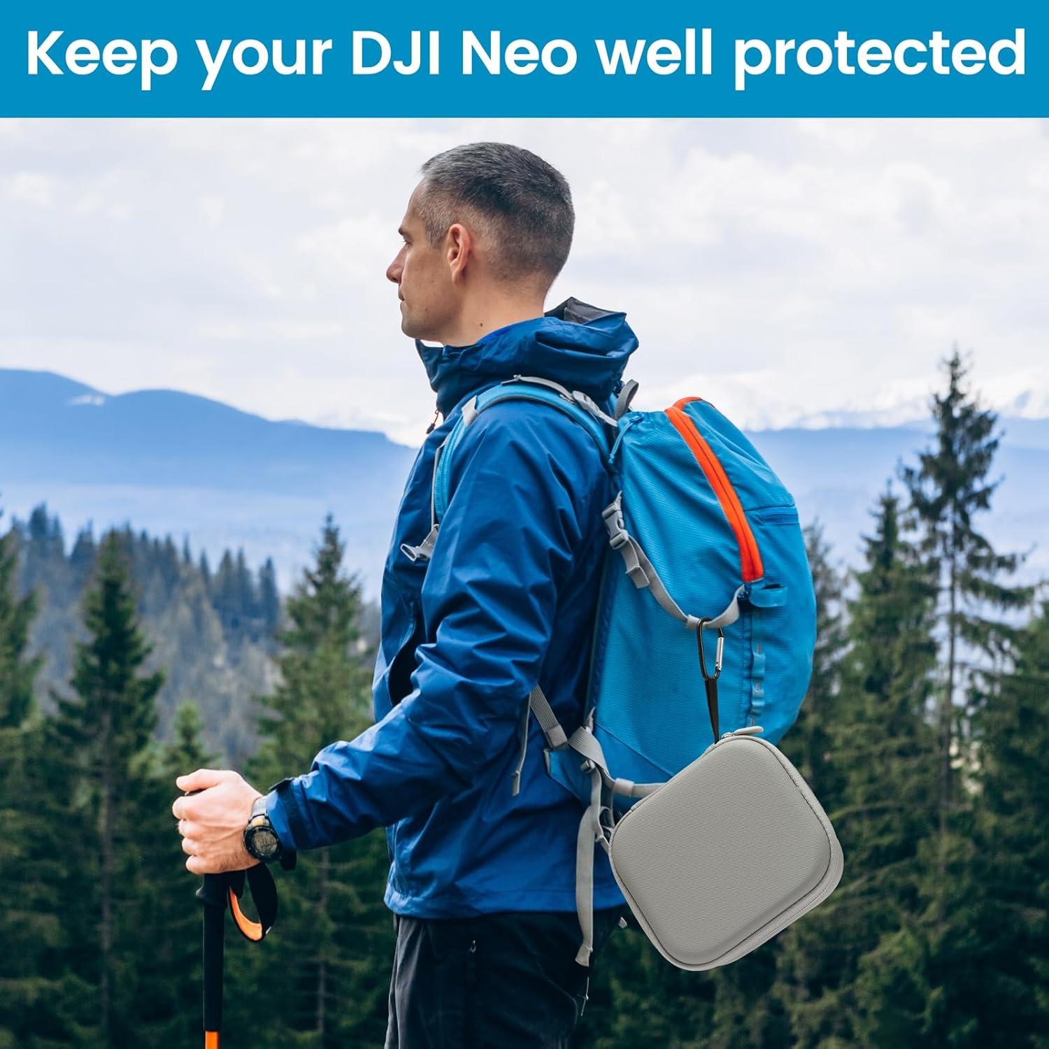 Funda de Transporte BEHORSE para Drone DJI Neo - Impermeable Gris