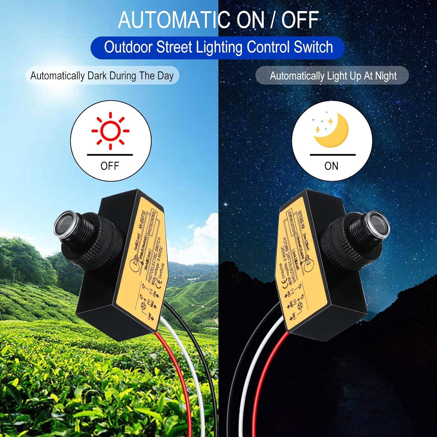 Interruptor Fotoeléctrico DC 12V 24V 36V 48V Landhoow - 2 Piezas