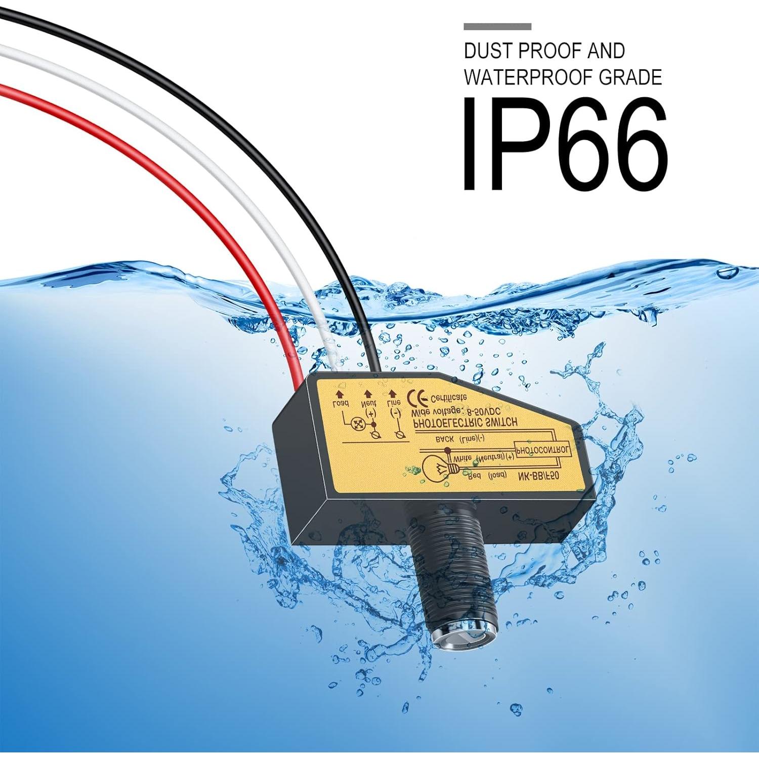 Interruptor Fotoeléctrico DC 12V 24V 36V 48V Landhoow - 2 Piezas