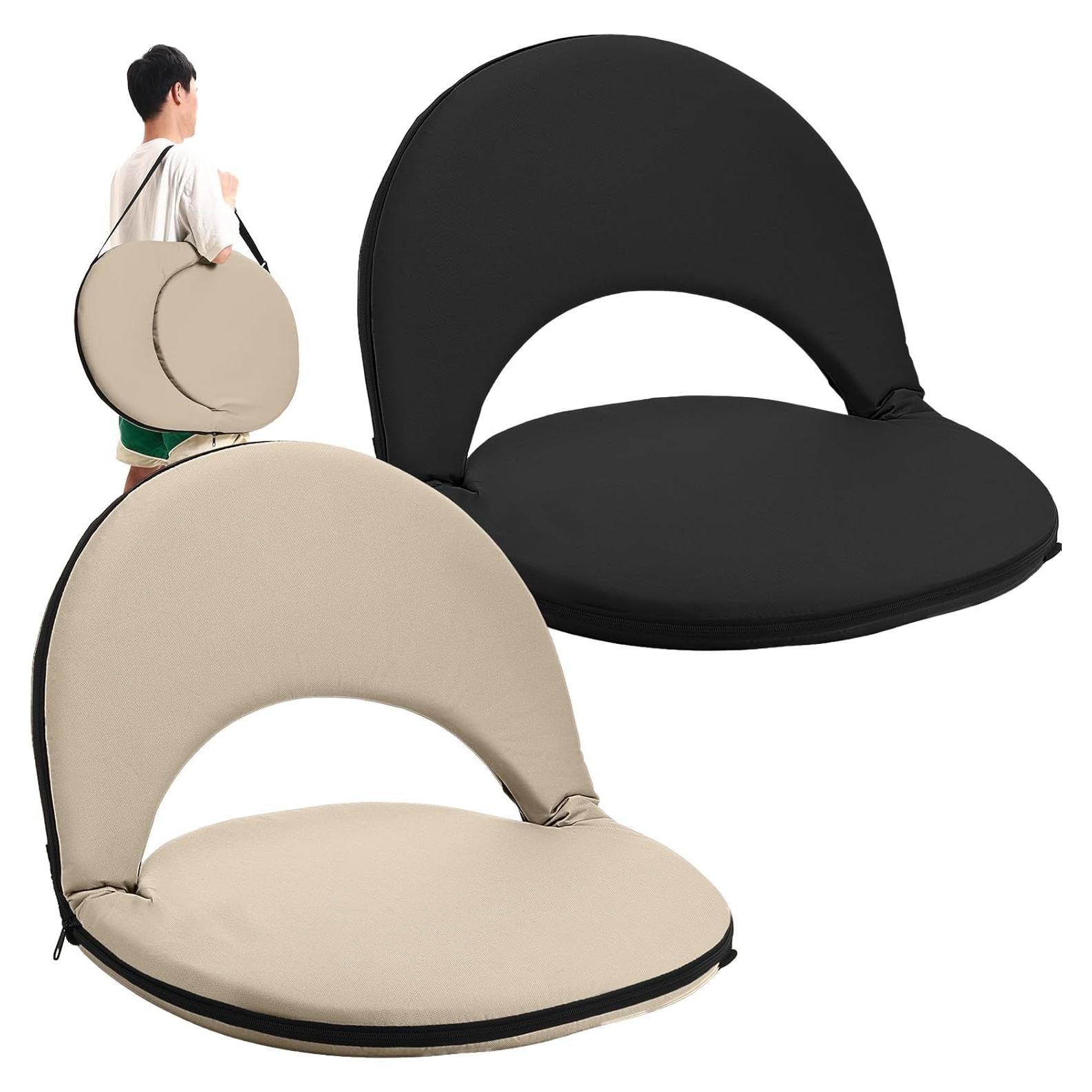 Sillas de Graderías Plegables Cinnvoice 2 Pcs Reclinables 5 Posiciones