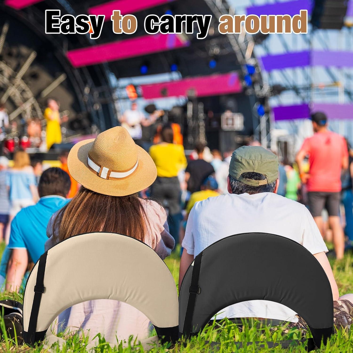 Sillas de Graderías Plegables Cinnvoice 2 Pcs Reclinables 5 Posiciones