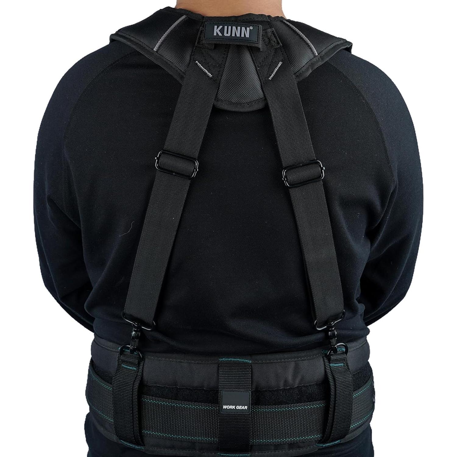 Cinturón de Herramientas KUNN con Tirantes Acolchados Negro