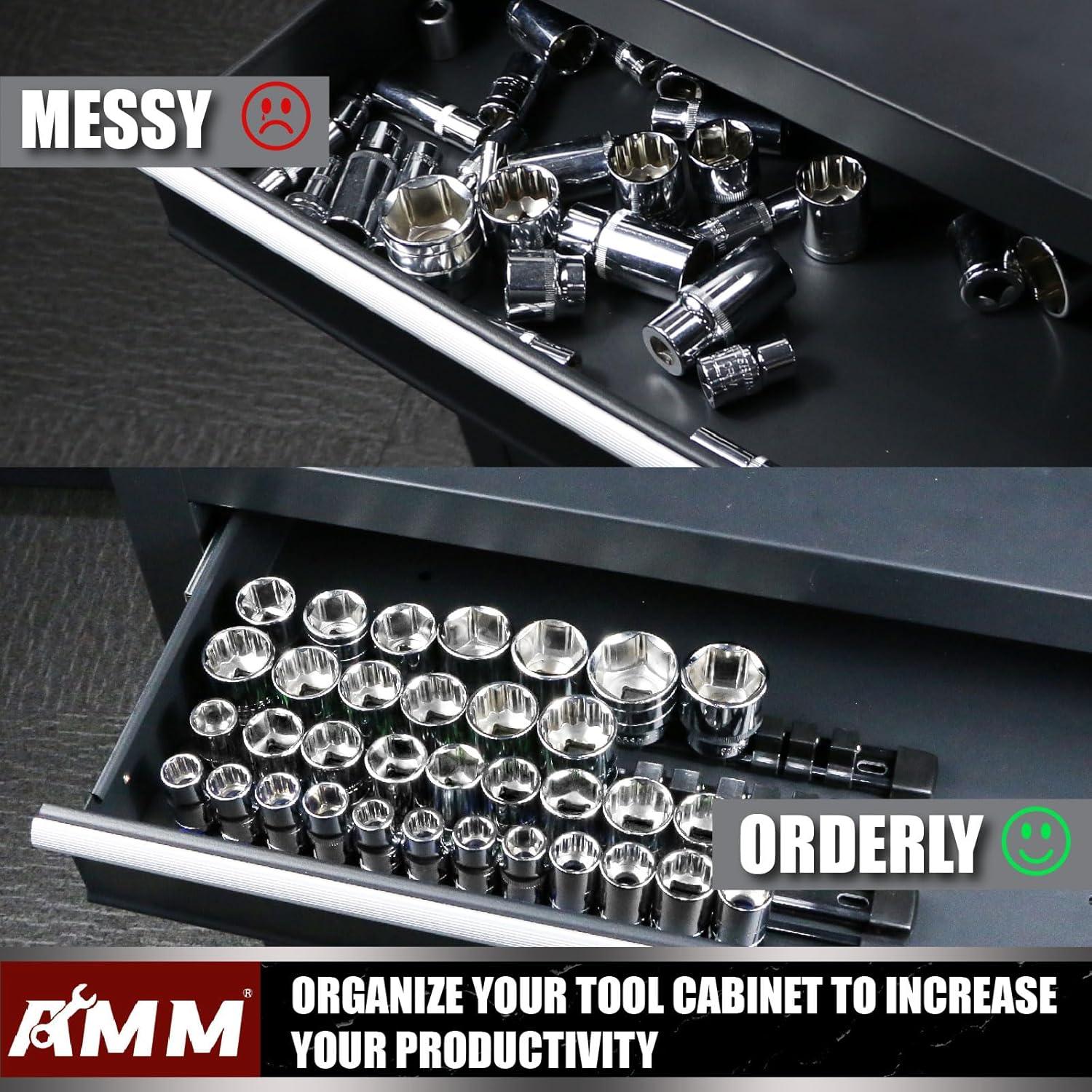 Organizador de Enchufes AMM 6 Piezas 1/2" ABS Alta Resistencia