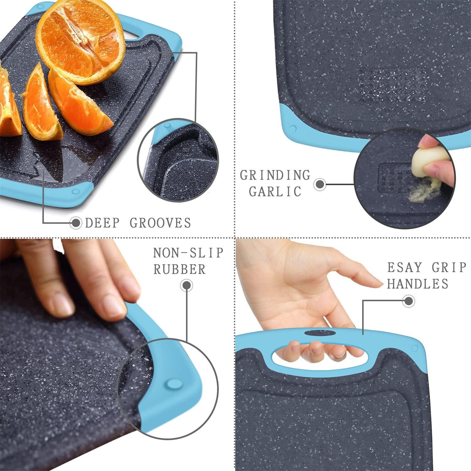 Juego de 3 Tablas de Cortar VIRETANG Antideslizantes Aqua