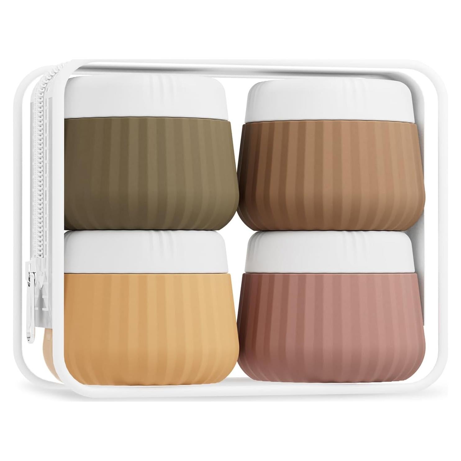 Contenedores de Viaje Mrsdry 4 Pack 30ML Silicona Aprobados TSA