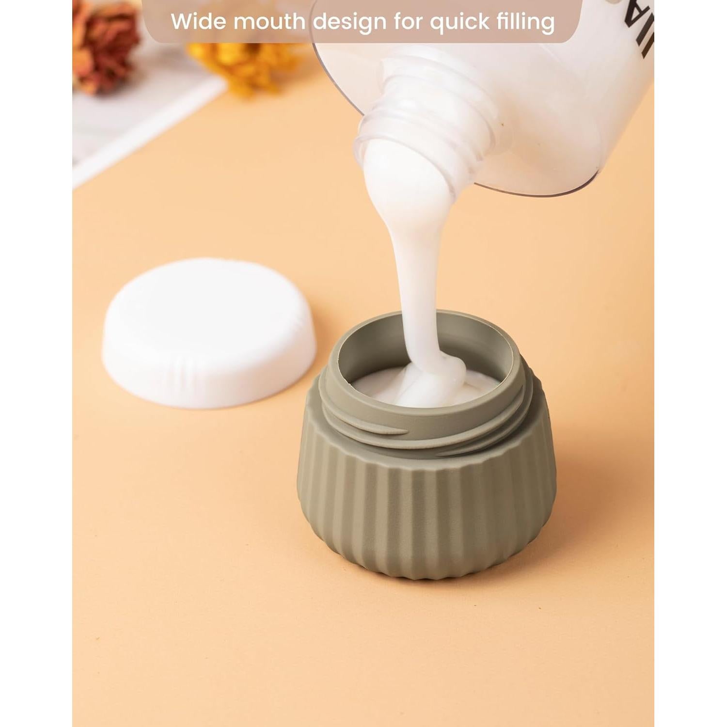 Contenedores de Viaje Mrsdry 4 Pack 30ML Silicona Aprobados TSA