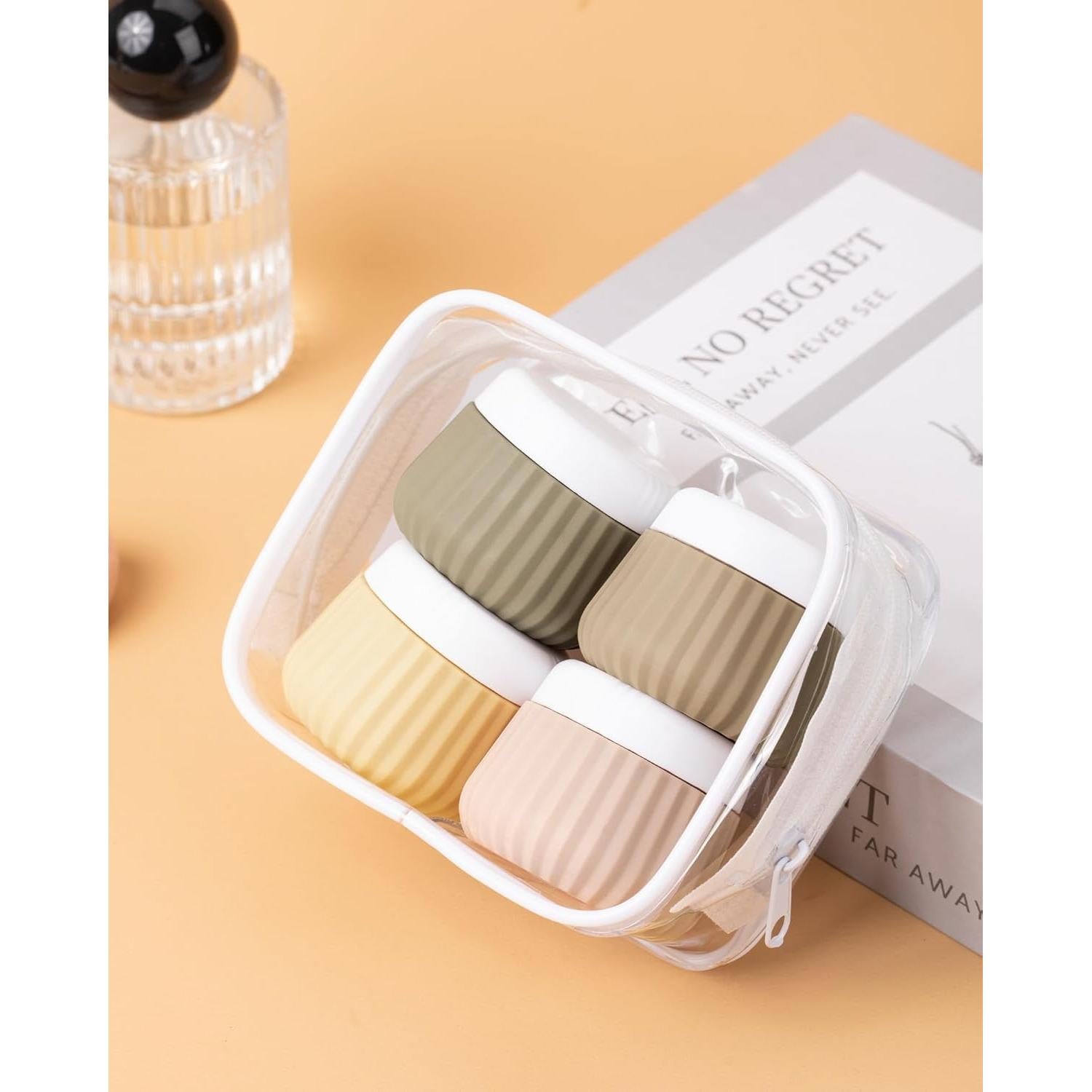 Contenedores de Viaje Mrsdry 4 Pack 30ML Silicona Aprobados TSA