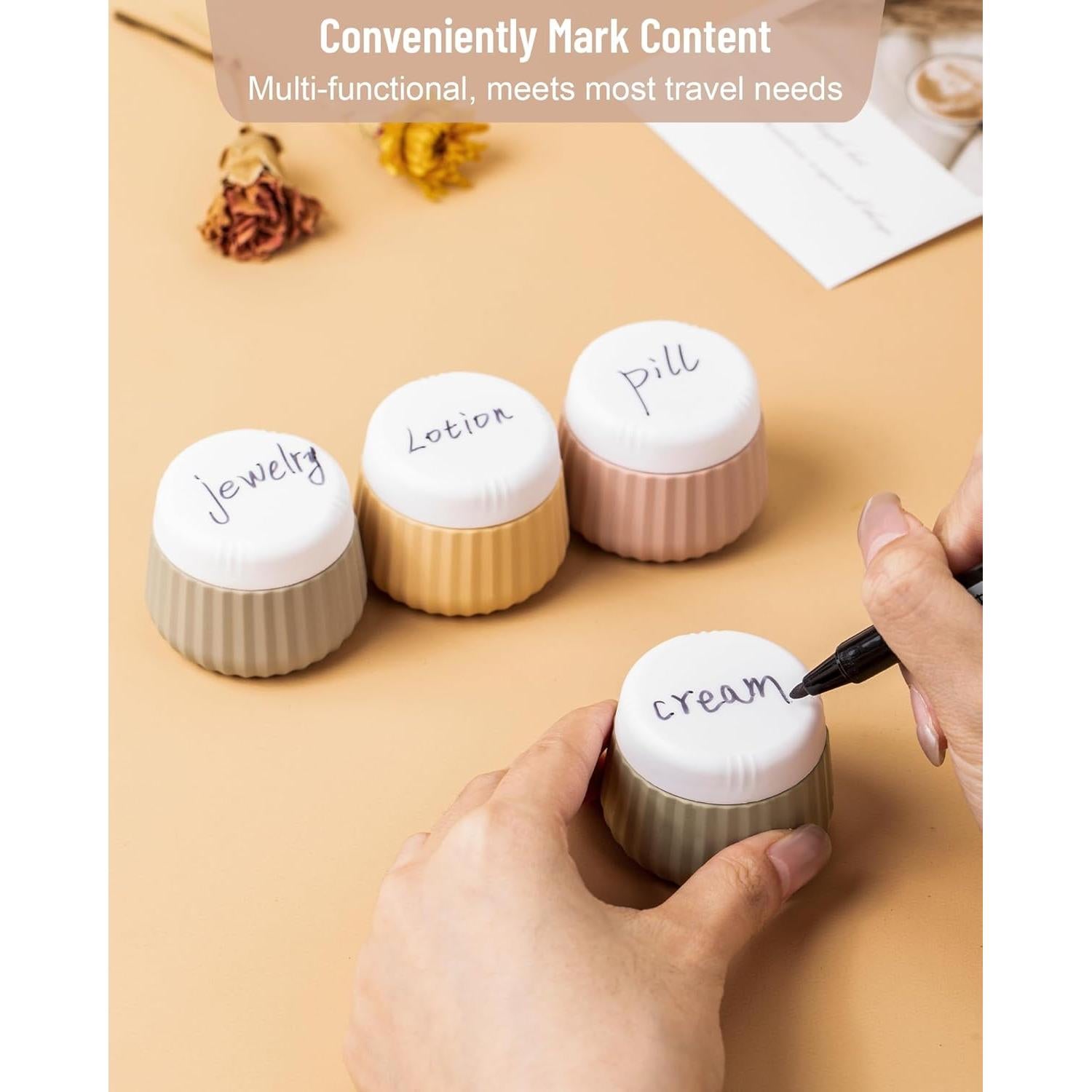 Contenedores de Viaje Mrsdry 4 Pack 30ML Silicona Aprobados TSA