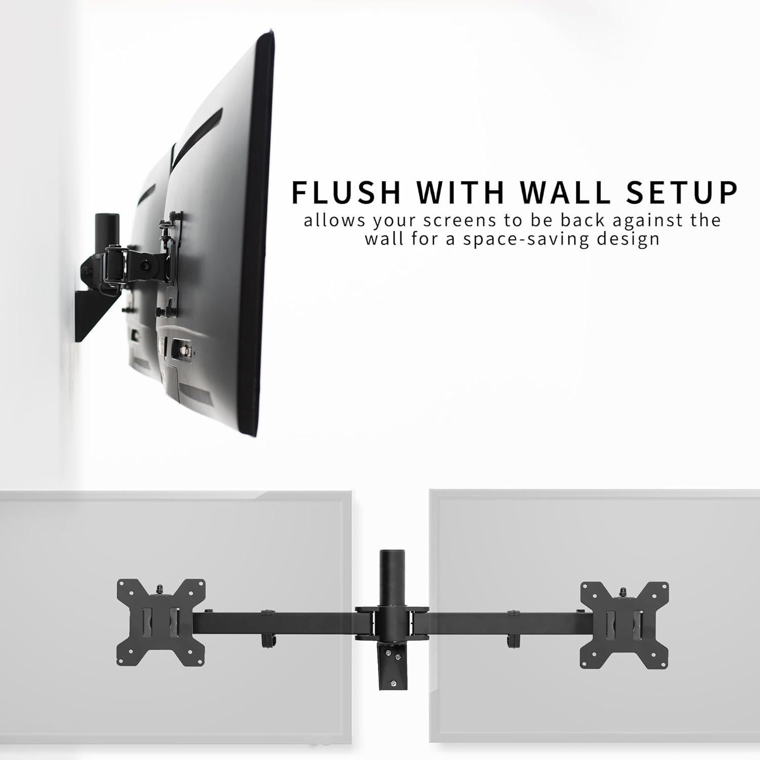 Soporte de Pared Doble para Monitor VIVO MOUNT-TS32B 21-32"