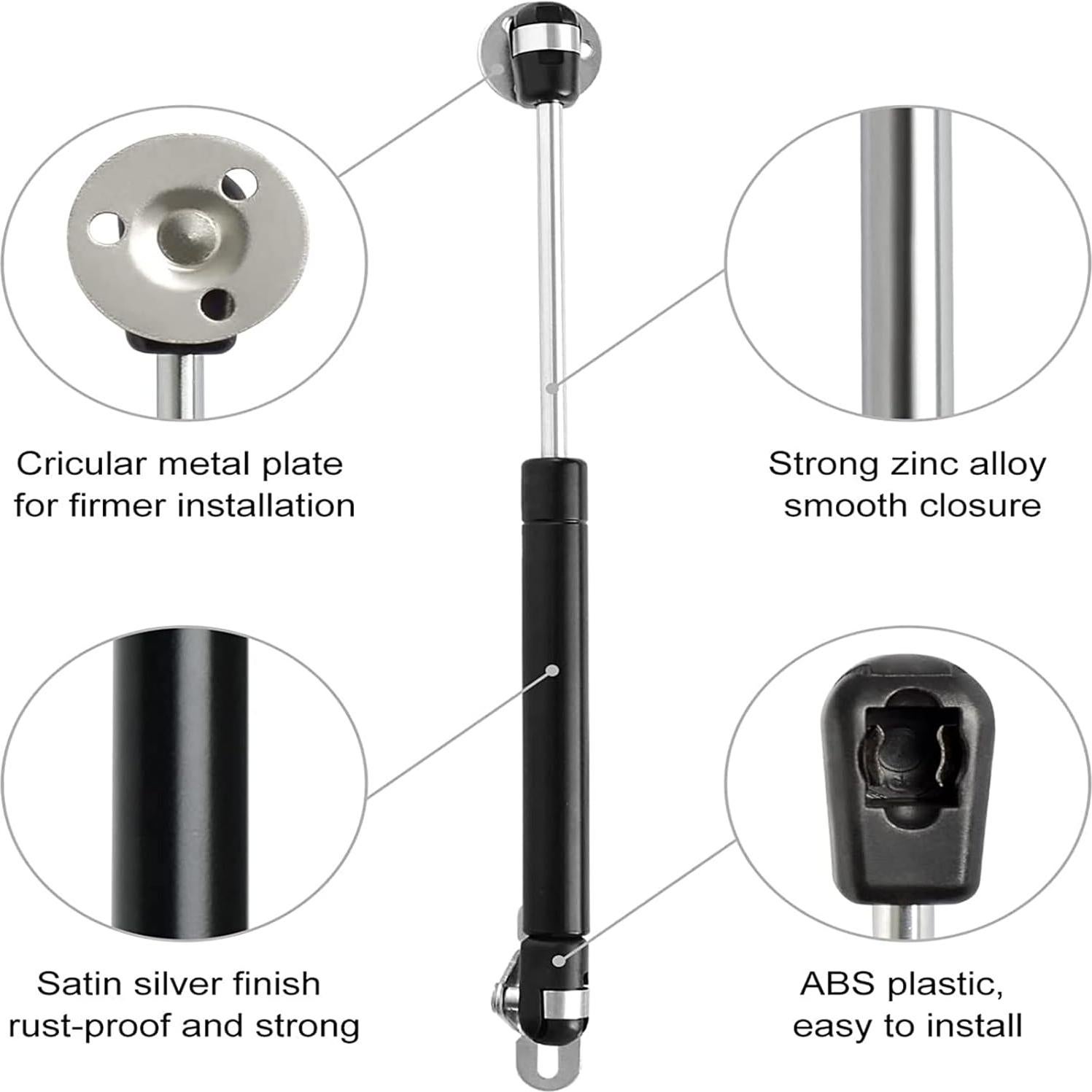 Paquete de 2 Resortes de Gas 100N vrbabies 27cm para Gabinetes