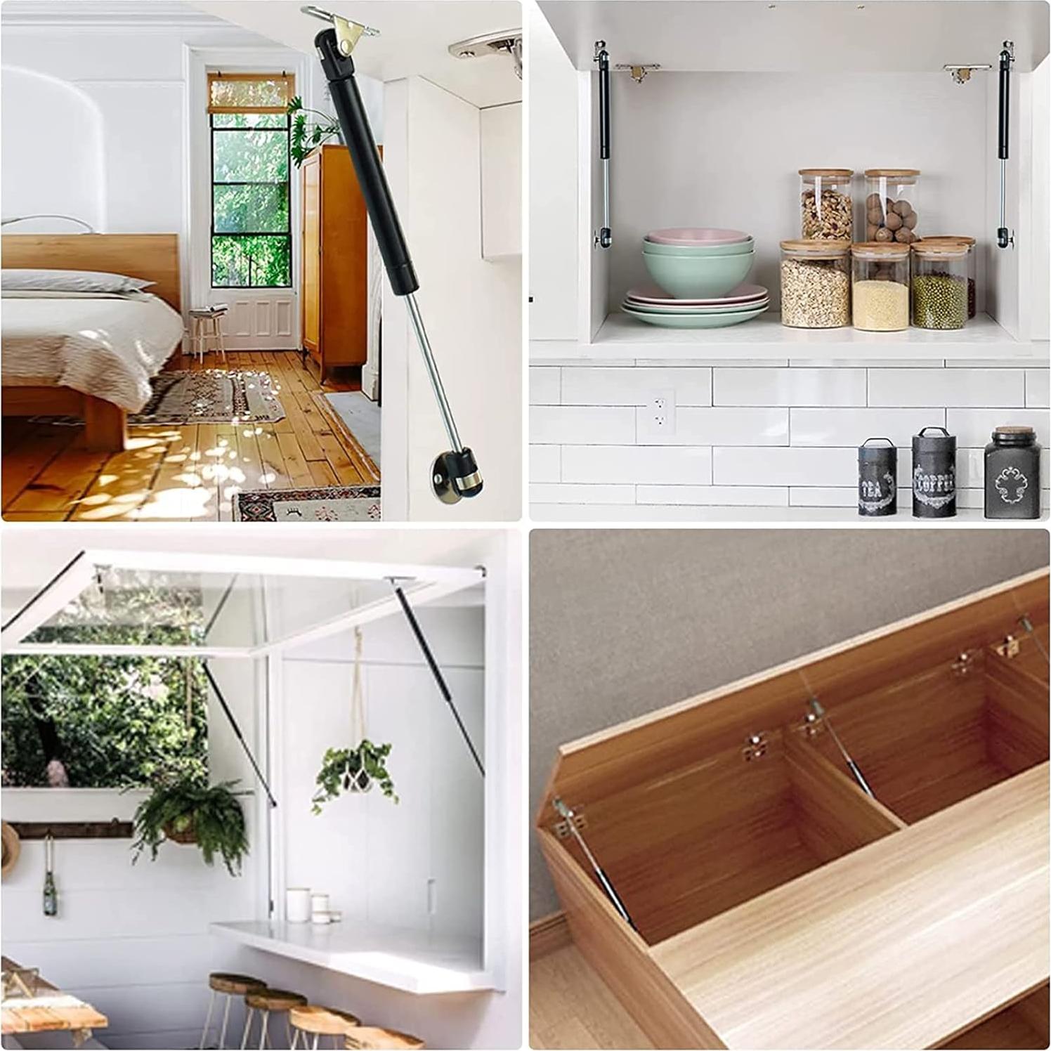 Paquete de 2 Resortes de Gas 100N vrbabies 27cm para Gabinetes