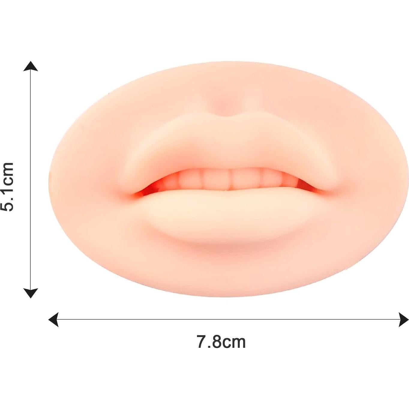 Piel de Silicona 3D para Práctica de Maquillaje MARLLOGIVA - 7.8x5.1 cm