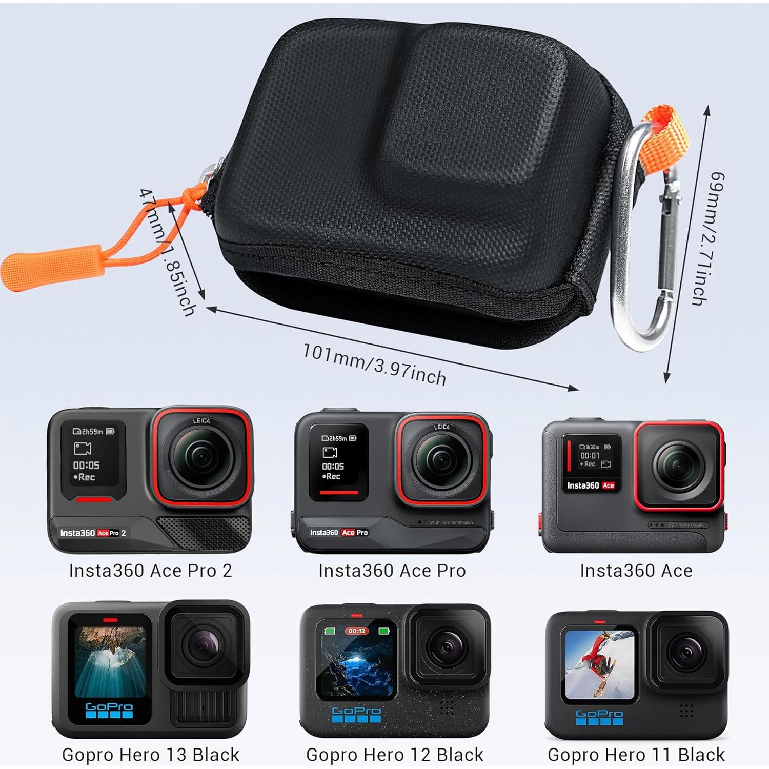 Funda rígida Cynova para cámaras de acción Insta360 Ace Pro 2