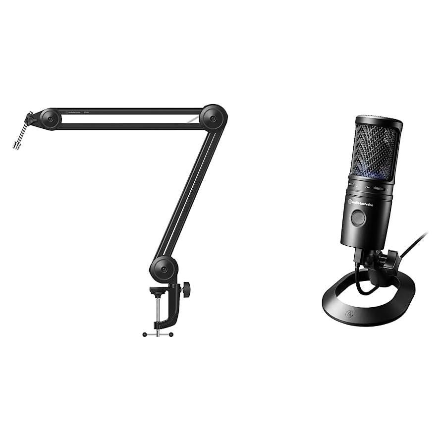 Brazo de Micrófono Ajustable Audio-Technica AT8700 + Micrófono USB AT2020X