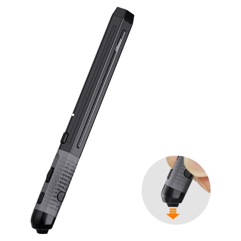 Ratón Ergonómico Vertical Pluma Plima Negro, DPI Ajustable