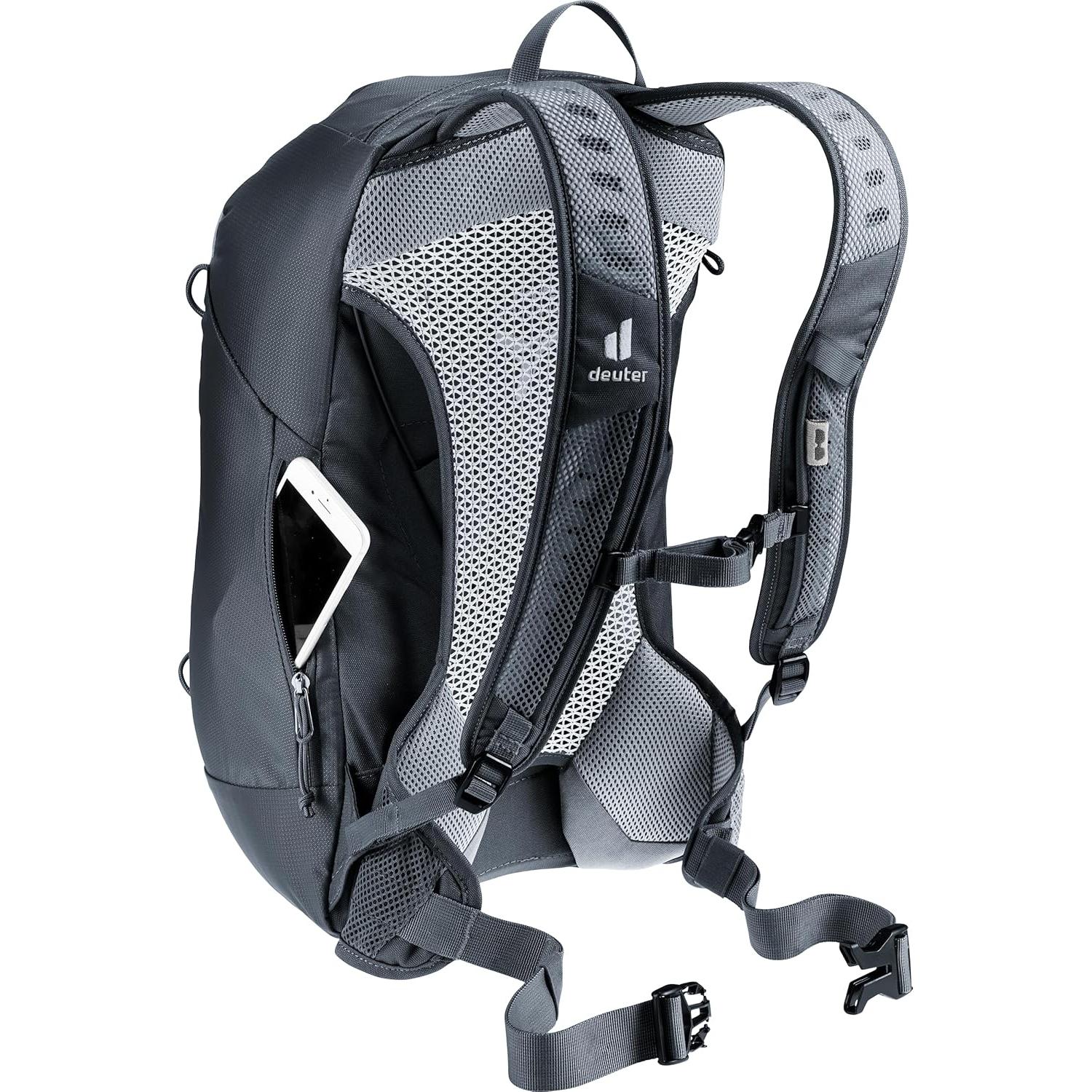 Mochila Deuter Minimalista Hombre 17L Negra Ventilada