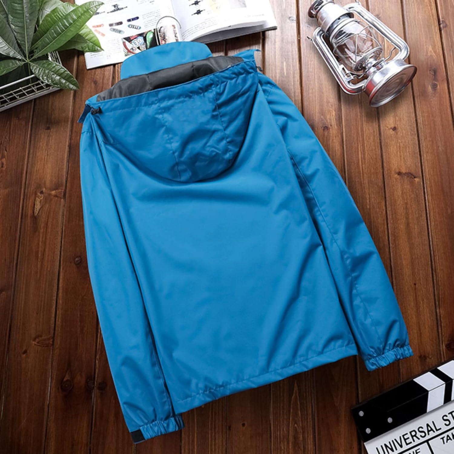 Chaqueta Ligera Impermeable Kugnala Hombre Capucha Ajustable