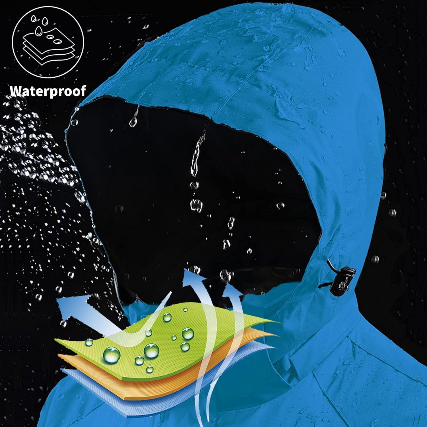 Chaqueta Ligera Impermeable Kugnala Hombre Capucha Ajustable