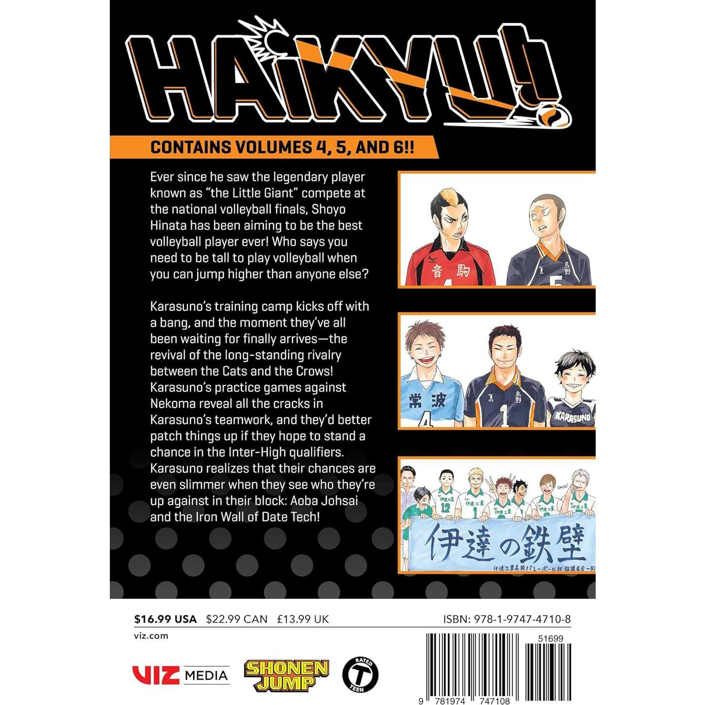 Haikyu!! (3-in-1 Edition), Vol. 2: Includes vols. 4, 5 & 6 (2)