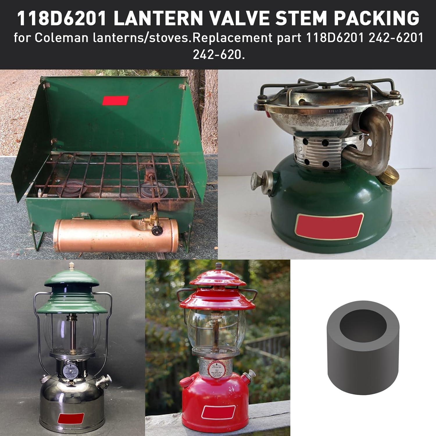 Empaque de vástago de válvula GEAIN 118D6201 para estufas y faroles