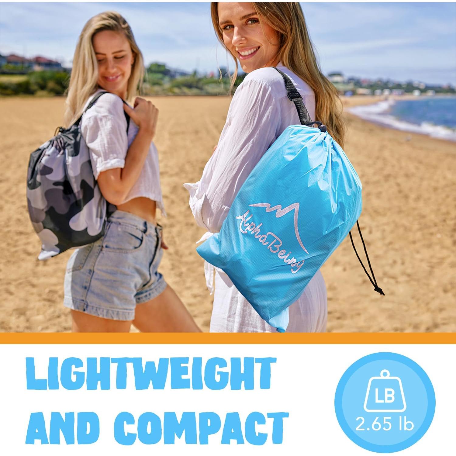 Sofá Inflable AlphaBeing Azul Aqua 295kg para Playa y Camping