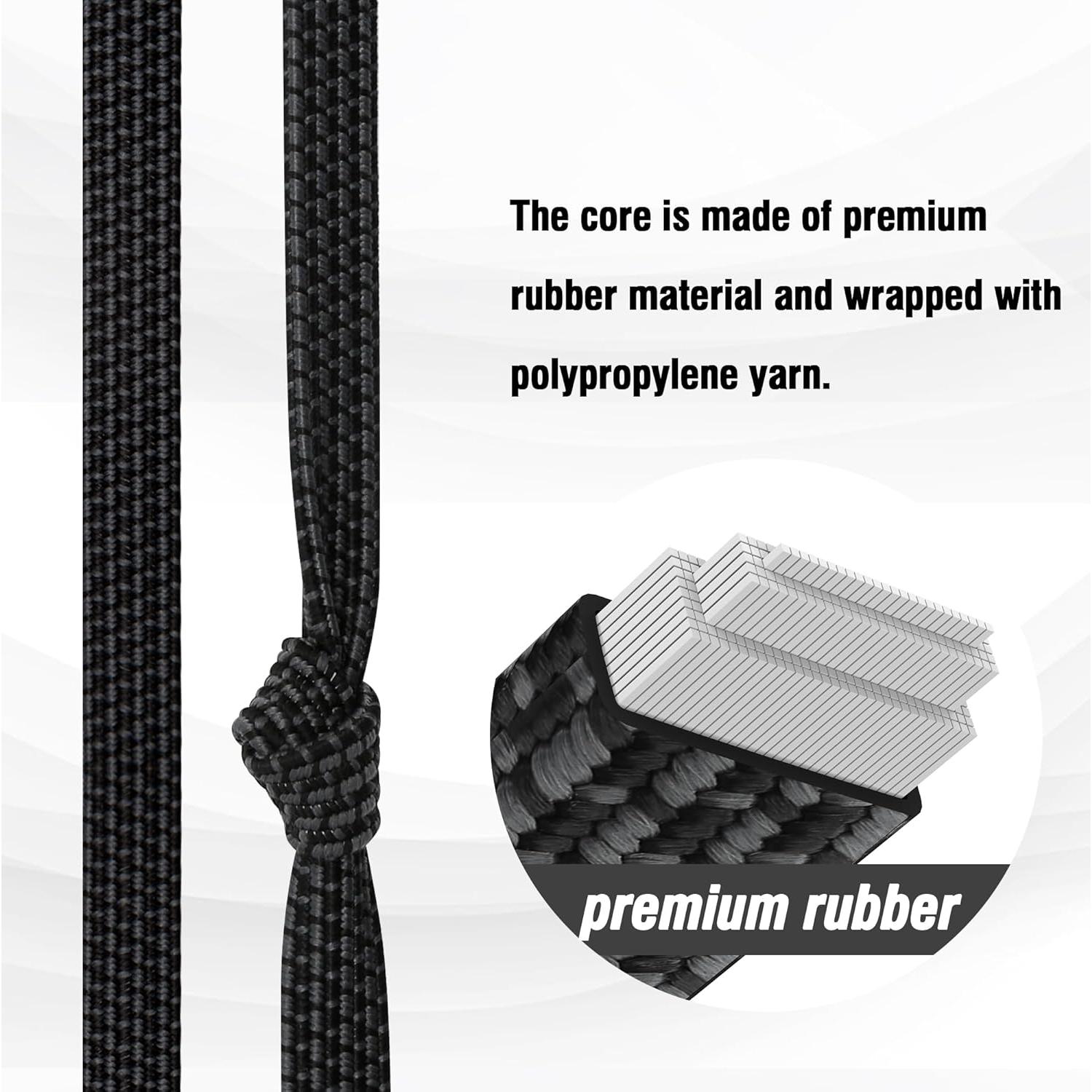 Cuerdas Bungee Ajustables Rugtol 81 cm con Ganchos - Paquete de 4