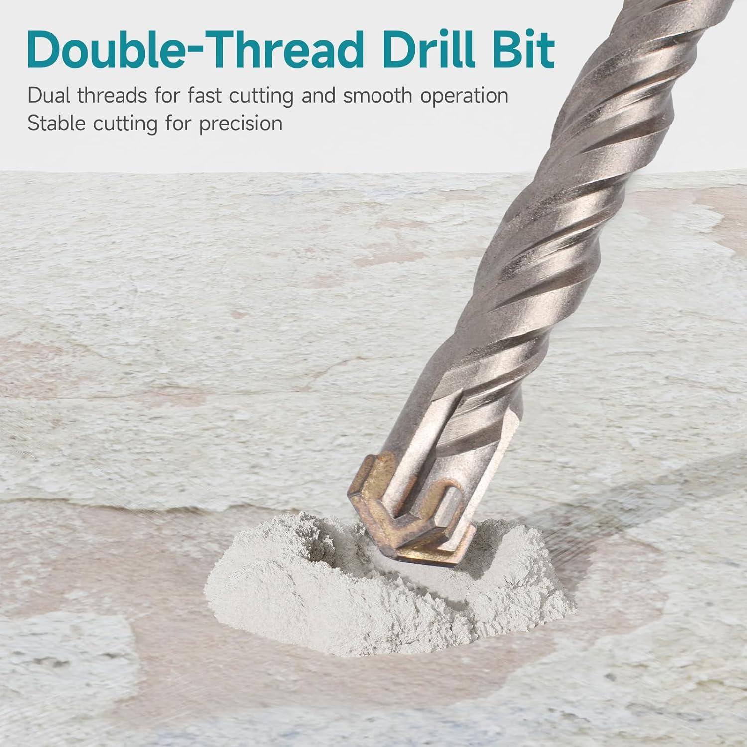 Broca de Martillo Rotativo SDS Plus YOSIGHT 7/16" x 16 cm