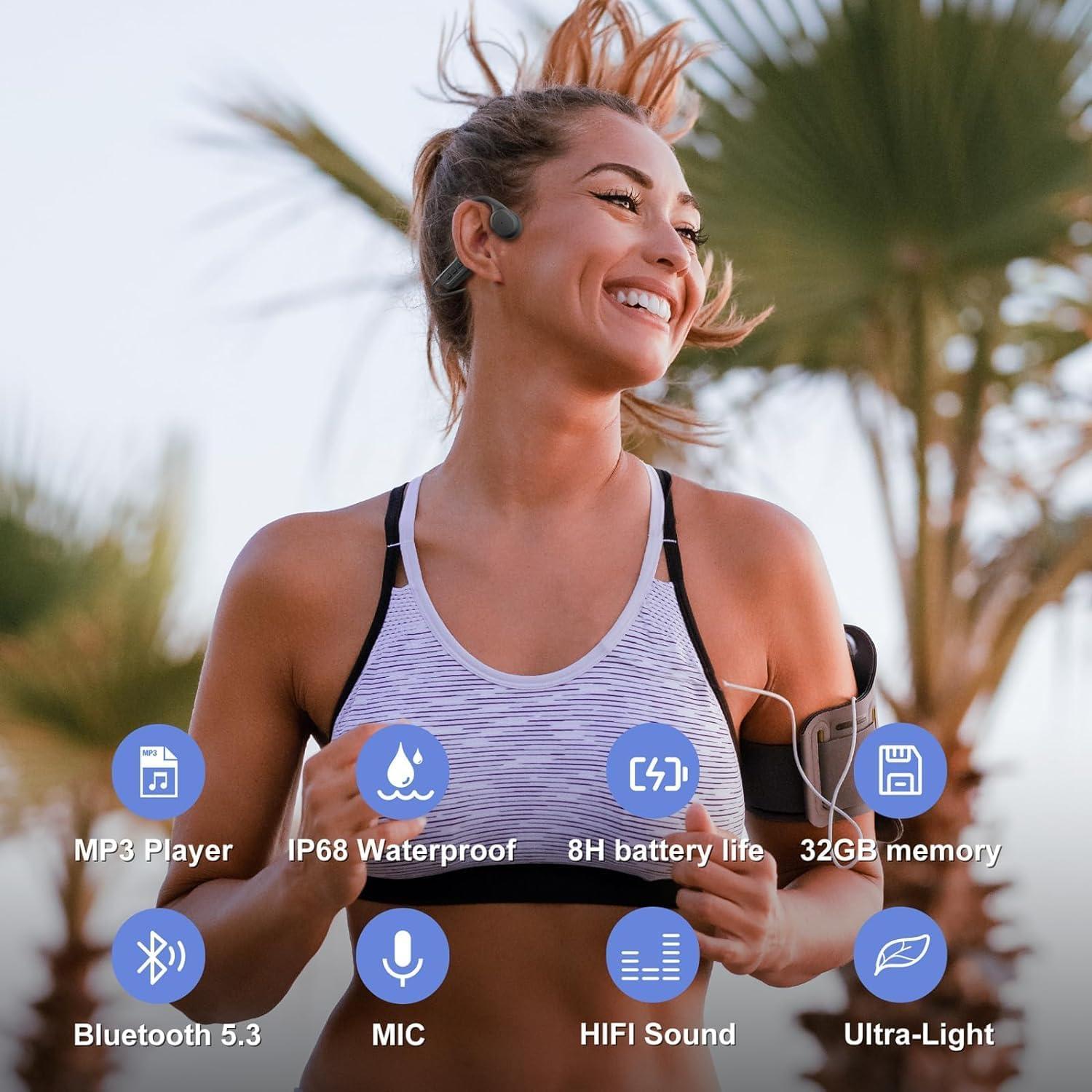 Auriculares Inalámbricos RSiFOCK X18 Conducción Ósea IPX8 10h