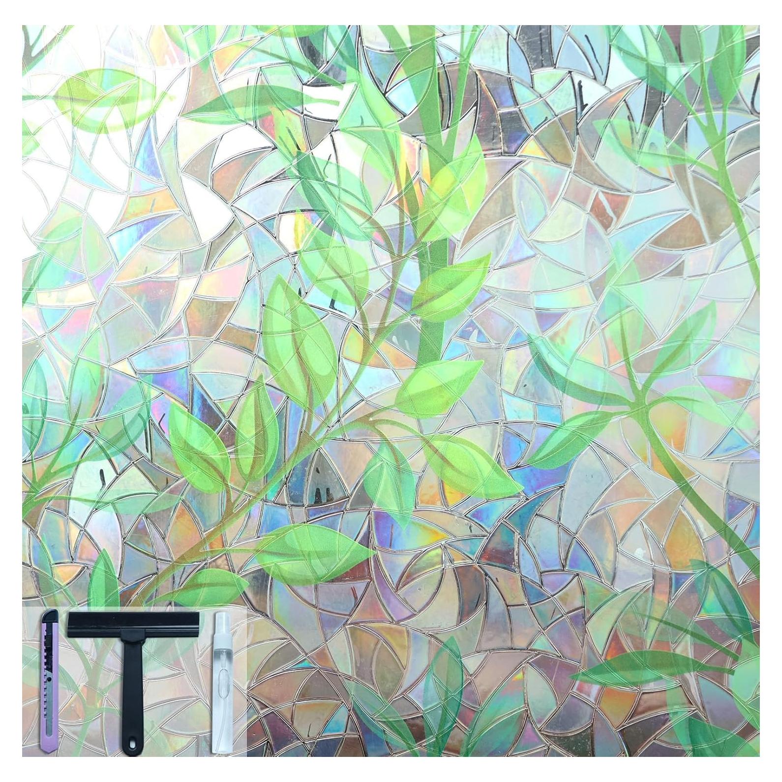 Película de Privacidad para Ventanas ZHMRROAD Arcoíris 44.5x199.8cm