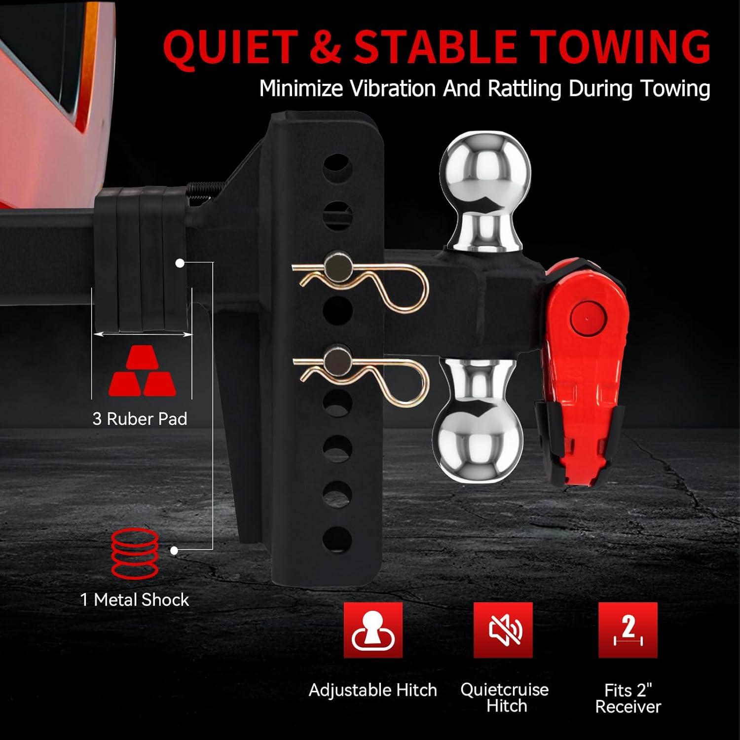 Enganche de Remolque Ajustable LoJok Doble Bola 10,000 lbs