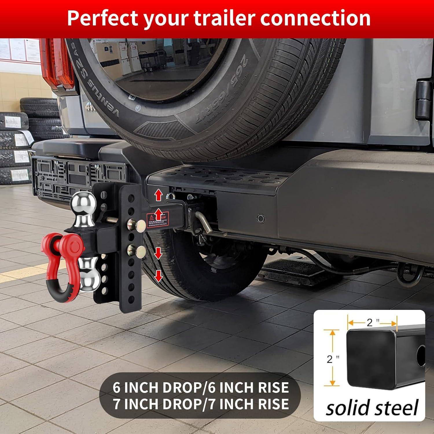 Enganche de Remolque Ajustable LoJok Doble Bola 10,000 lbs