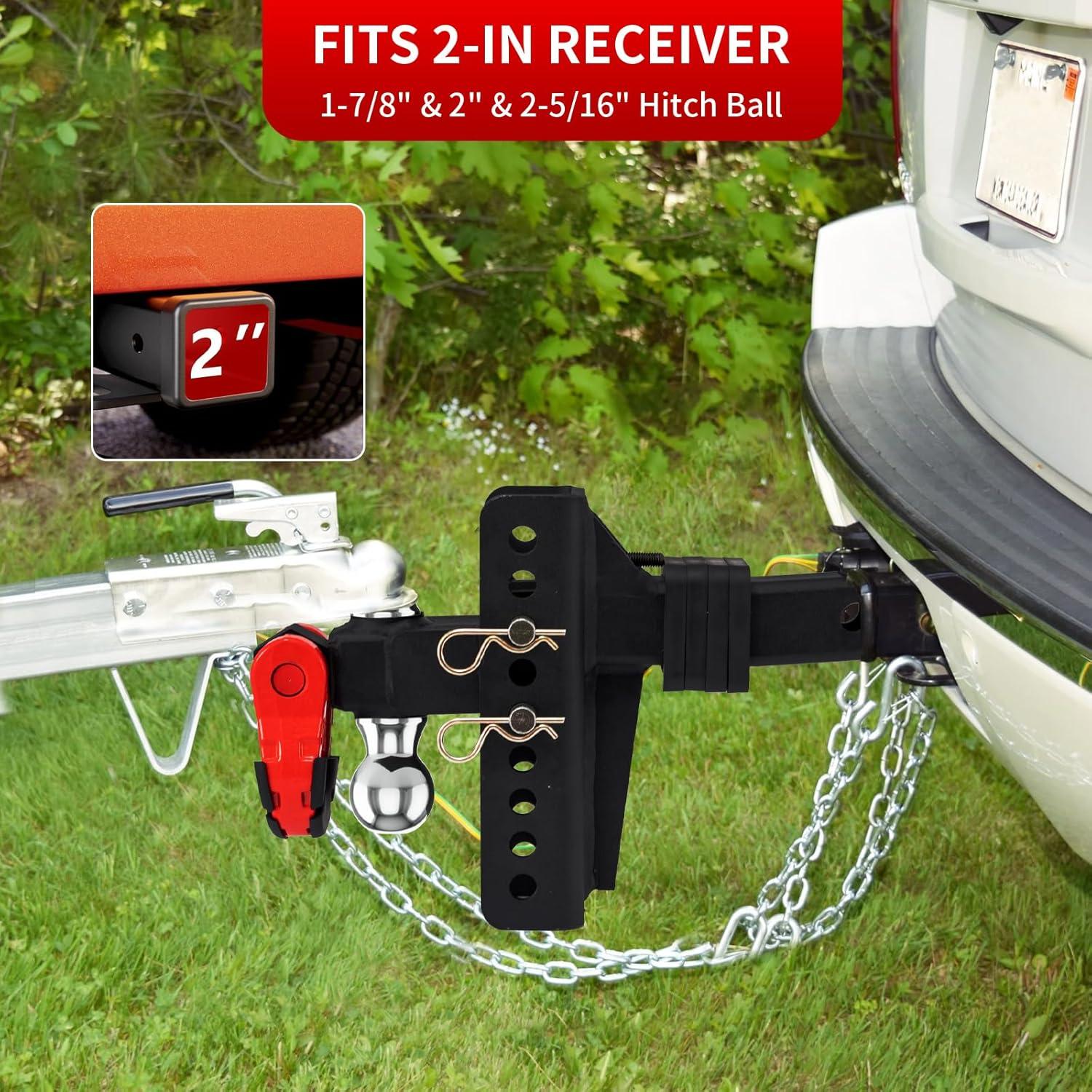 Enganche de Remolque Ajustable LoJok Doble Bola 10,000 lbs