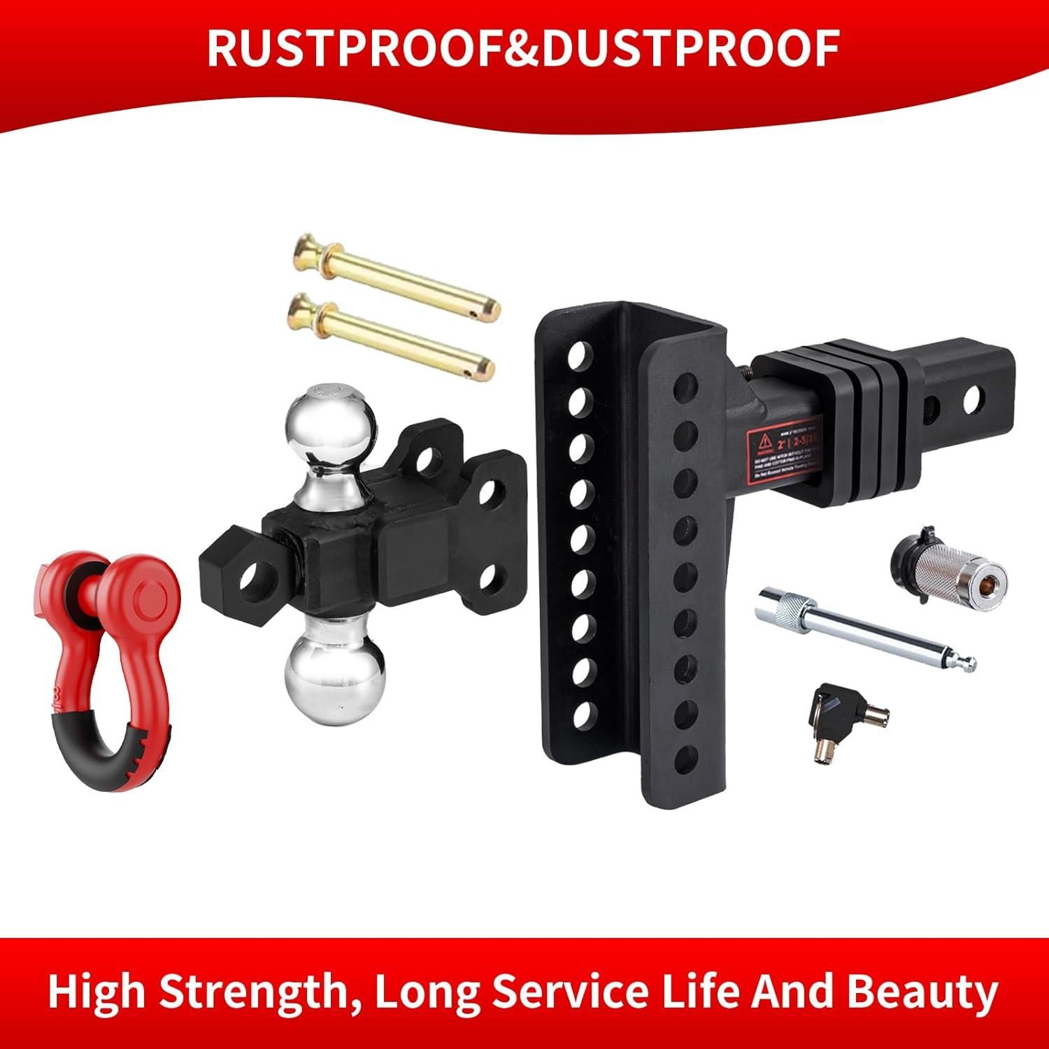 Enganche de Remolque Ajustable LoJok Doble Bola 10,000 lbs