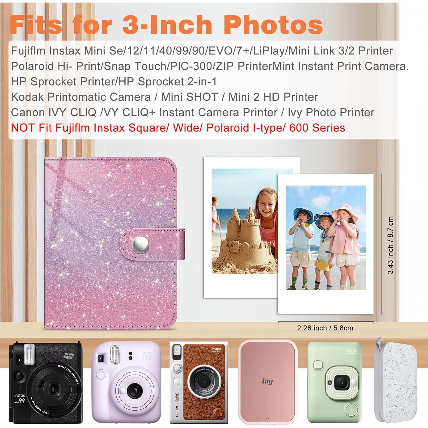 Álbum de Fotos Fintie Mini para Fujifilm Instax 52 Bolsillos