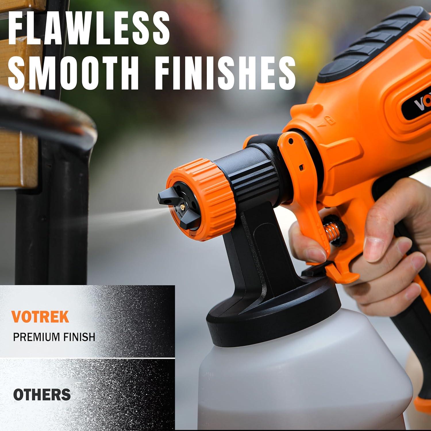 Pistola de Pulverización de Pintura VOTREK SPA8010 1200ml