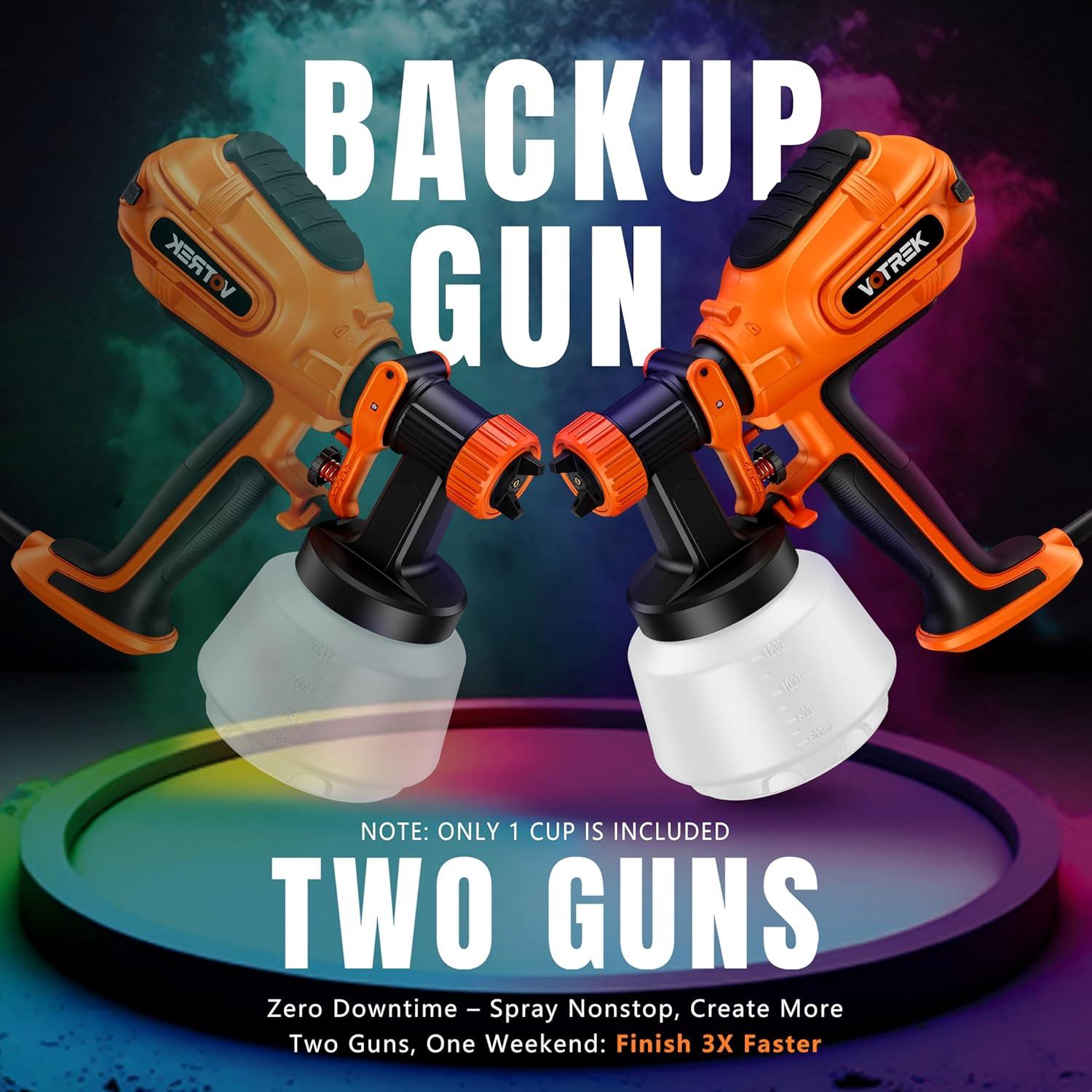 Pistola de Pulverización de Pintura VOTREK SPA8010 1200ml