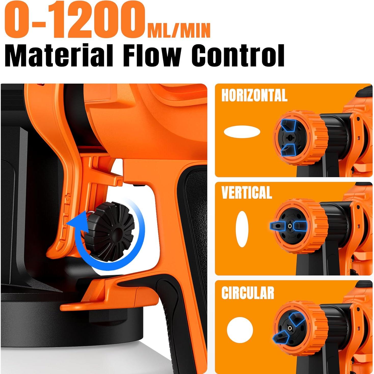 Pistola de Pulverización de Pintura VOTREK SPA8010 1200ml