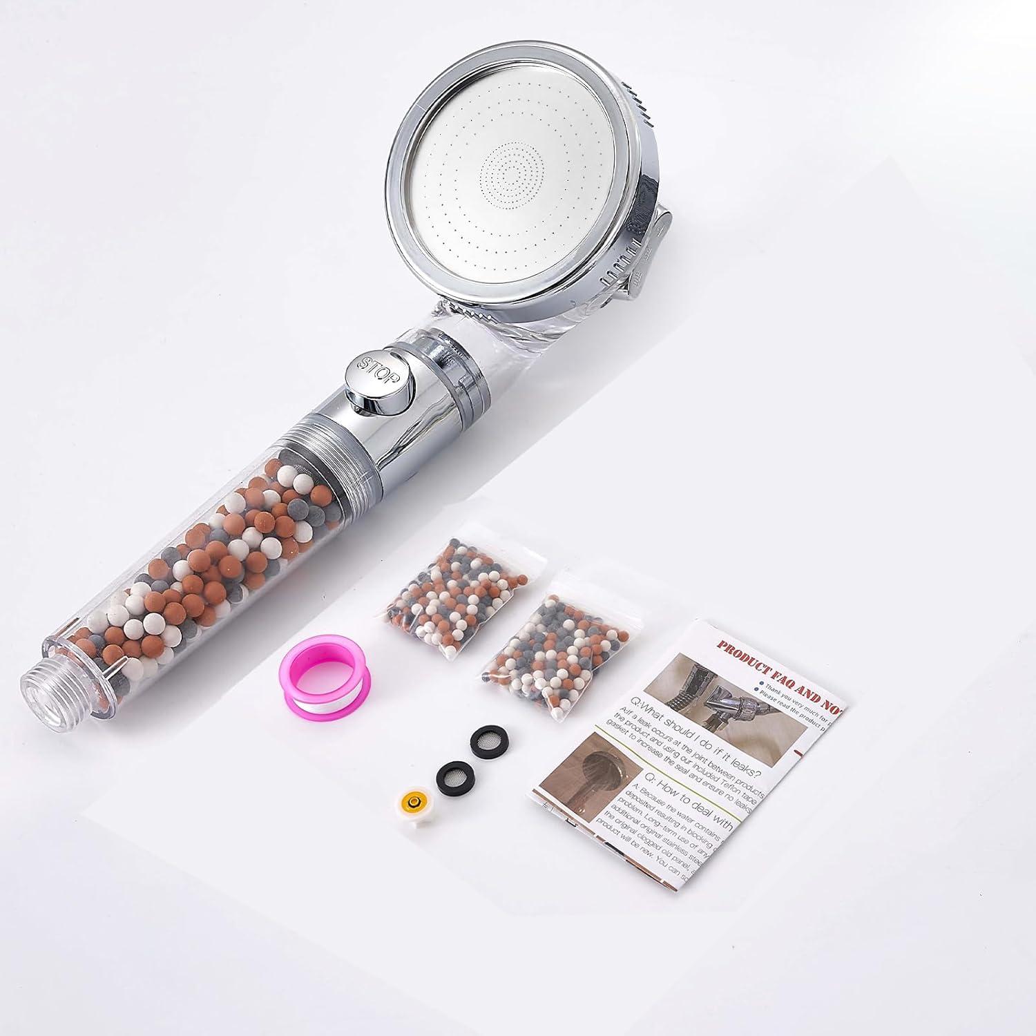 Cabezal de Ducha Filtrado Kindred Home - Alta Presión, 4 Modos