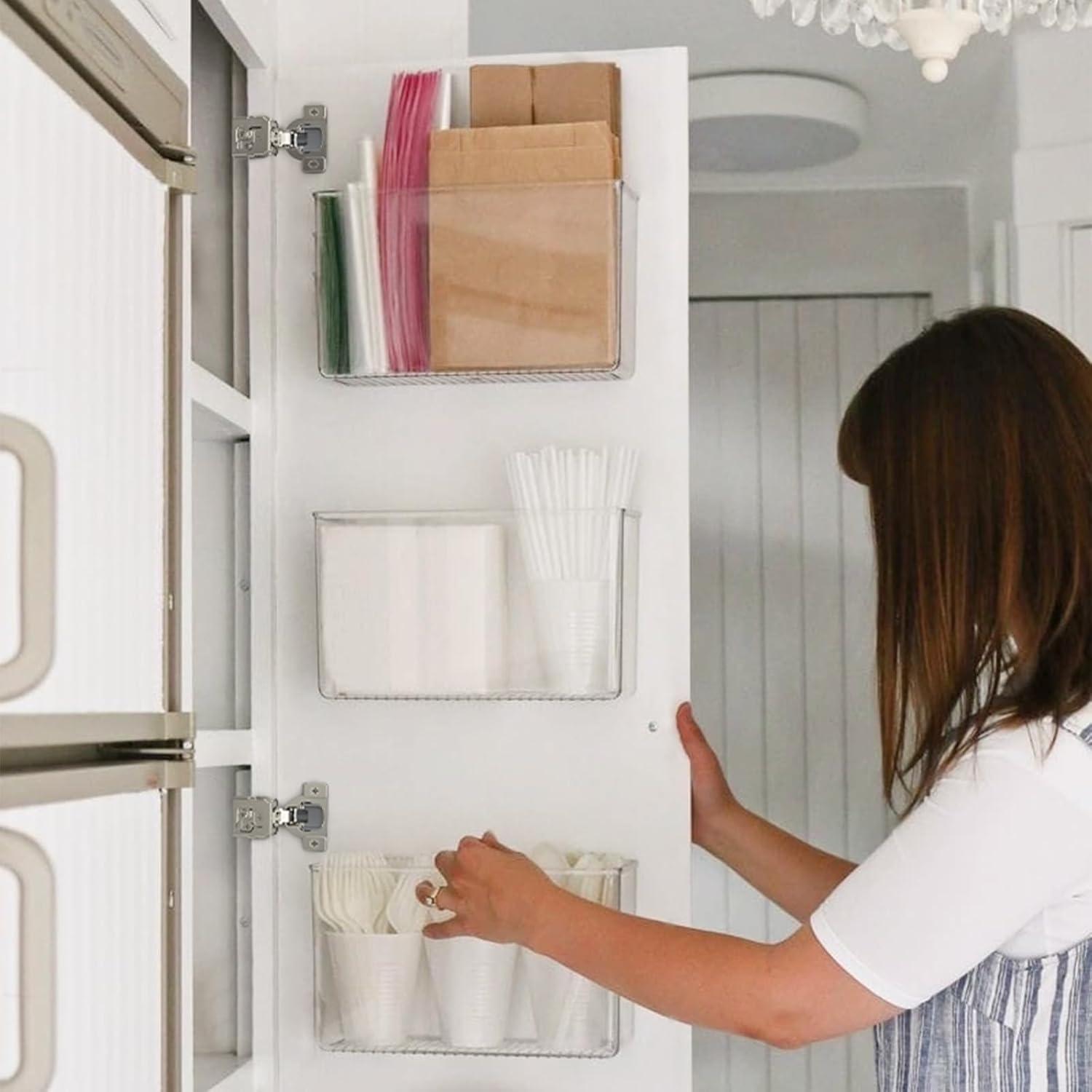 Bisagras de Gabinete Cierre Suave Furniware Niquelado 2 Pzas