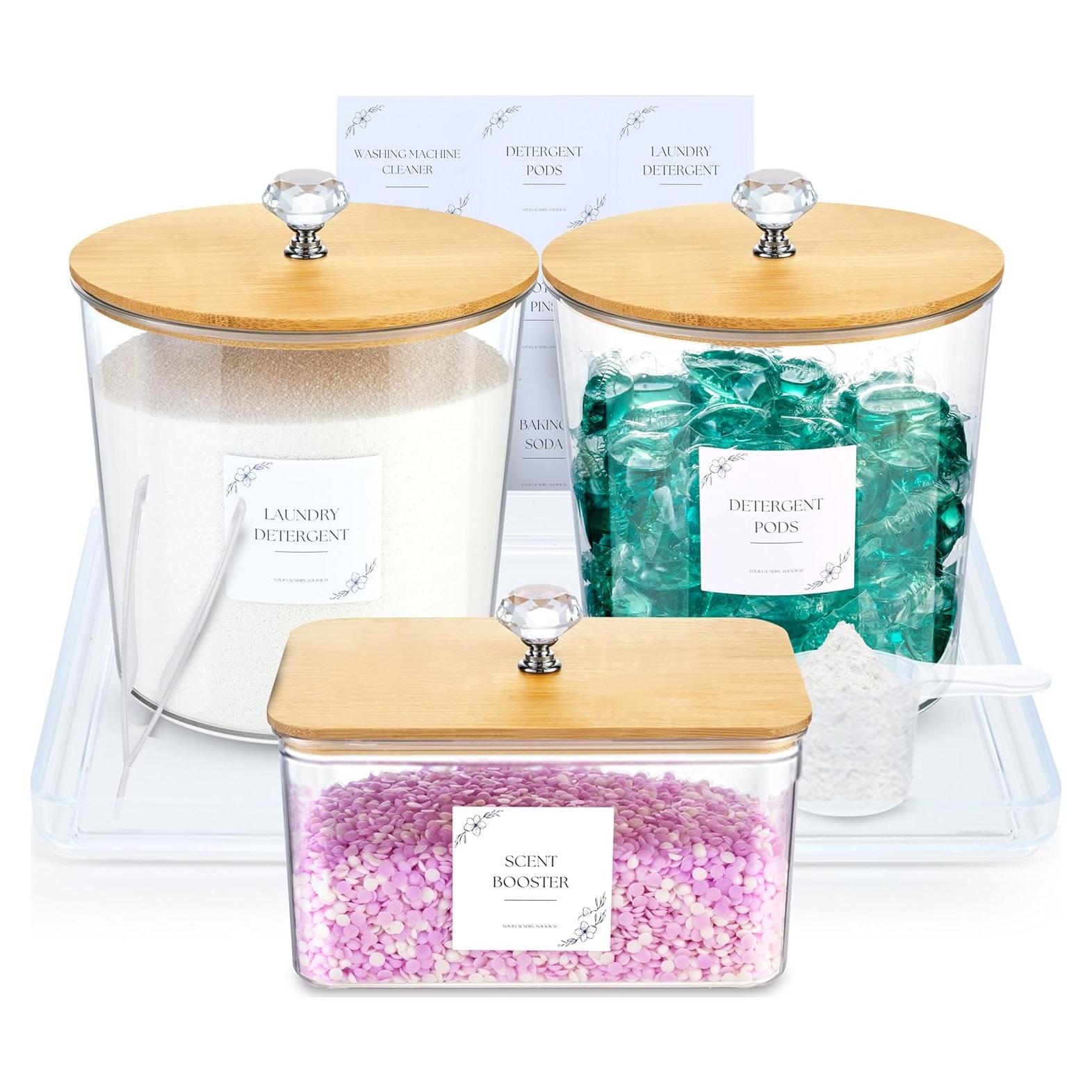 Juego de Contenedores de Lavandería BROSNOLOGY con Bandeja