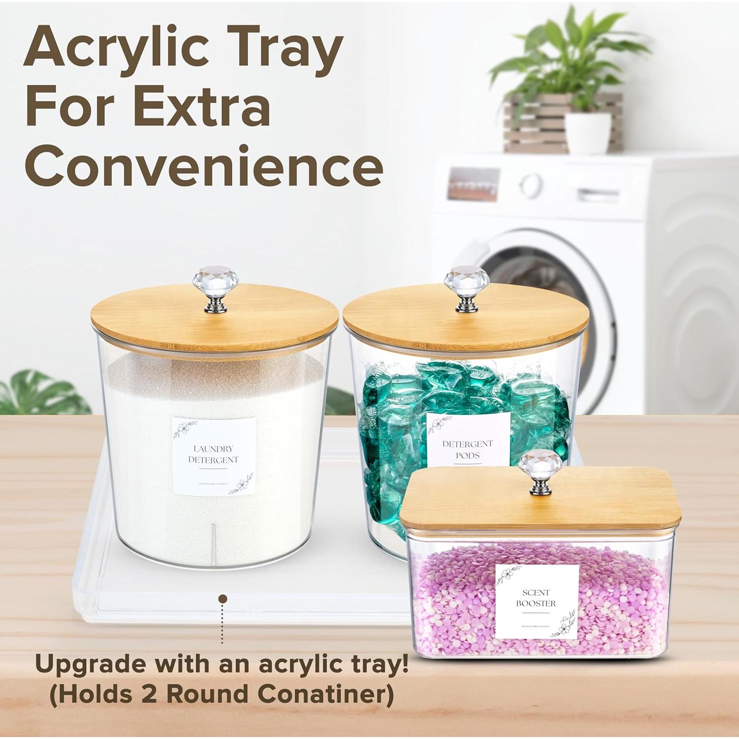 Juego de Contenedores de Lavandería BROSNOLOGY con Bandeja