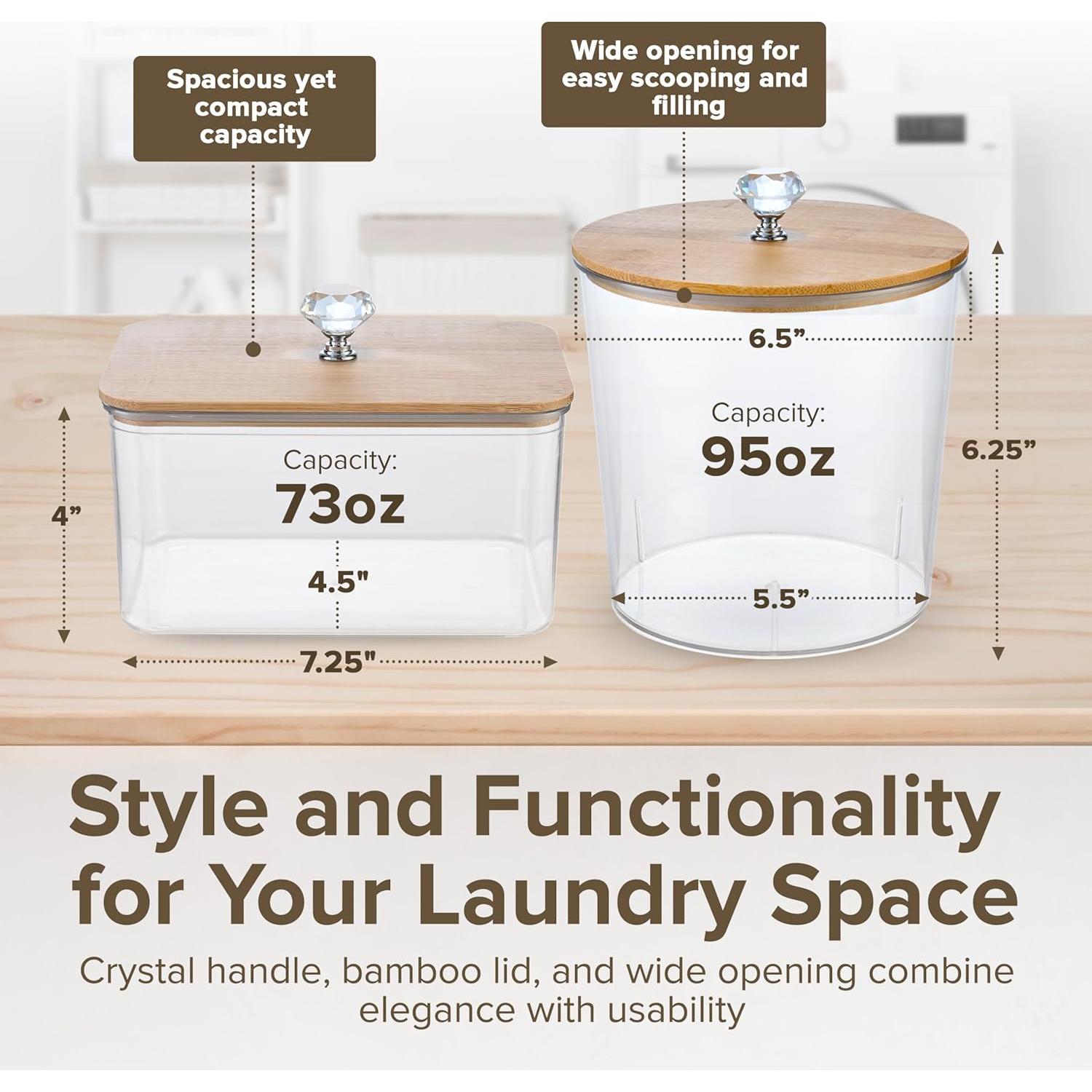 Juego de Contenedores de Lavandería BROSNOLOGY con Bandeja