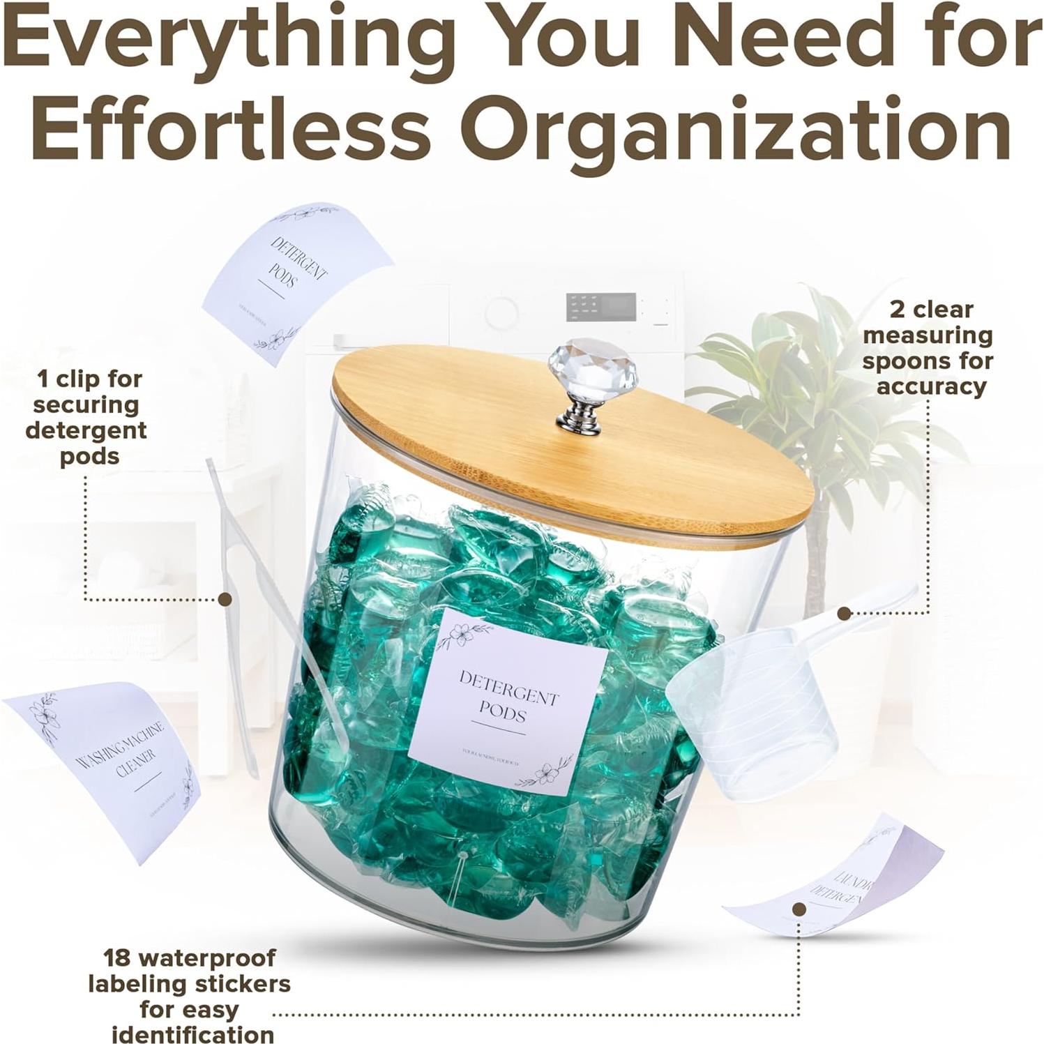 Juego de Contenedores de Lavandería BROSNOLOGY con Bandeja