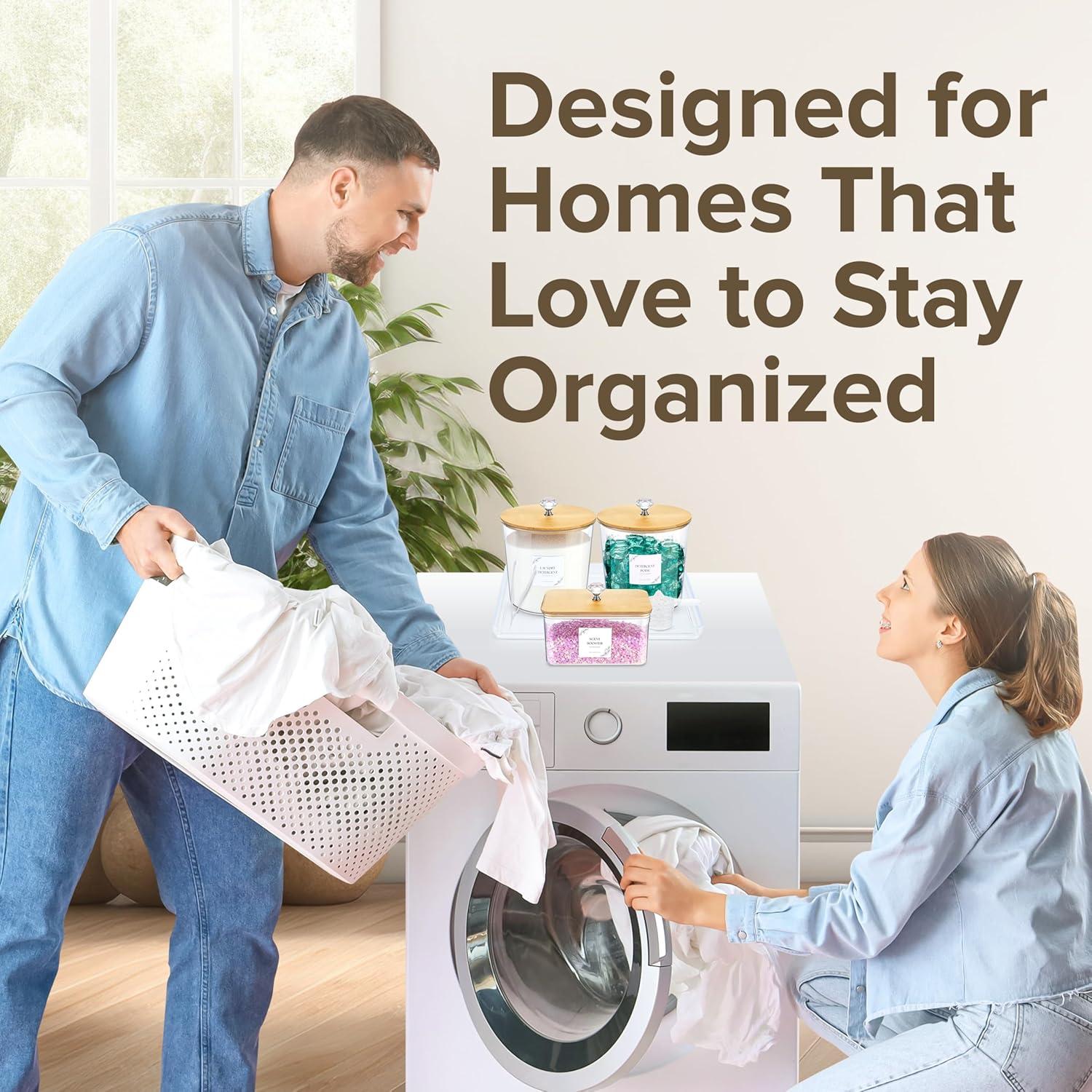 Juego de Contenedores de Lavandería BROSNOLOGY con Bandeja