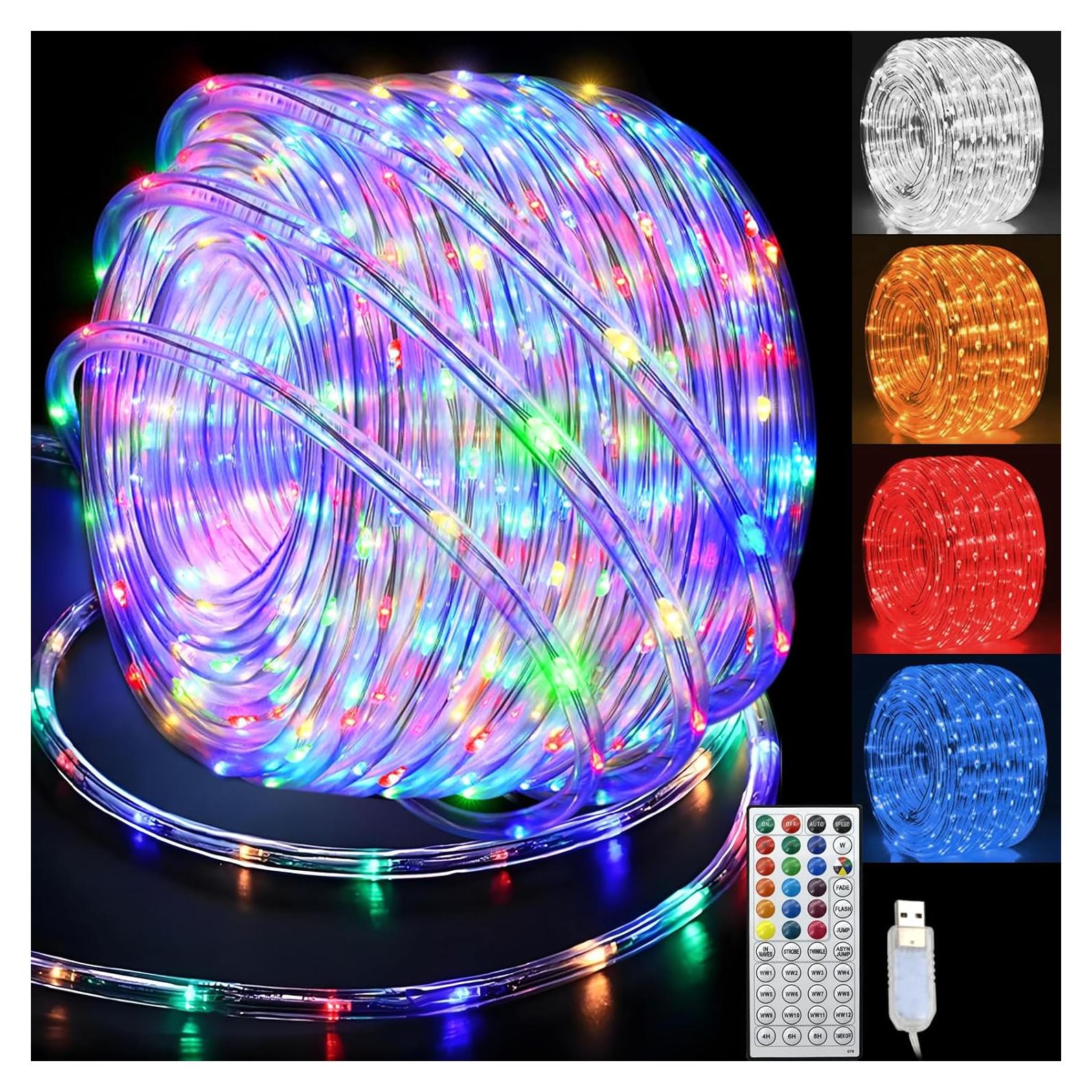 Luces de Cuerda LED RGBW GLPE 10m con Control Remoto USB