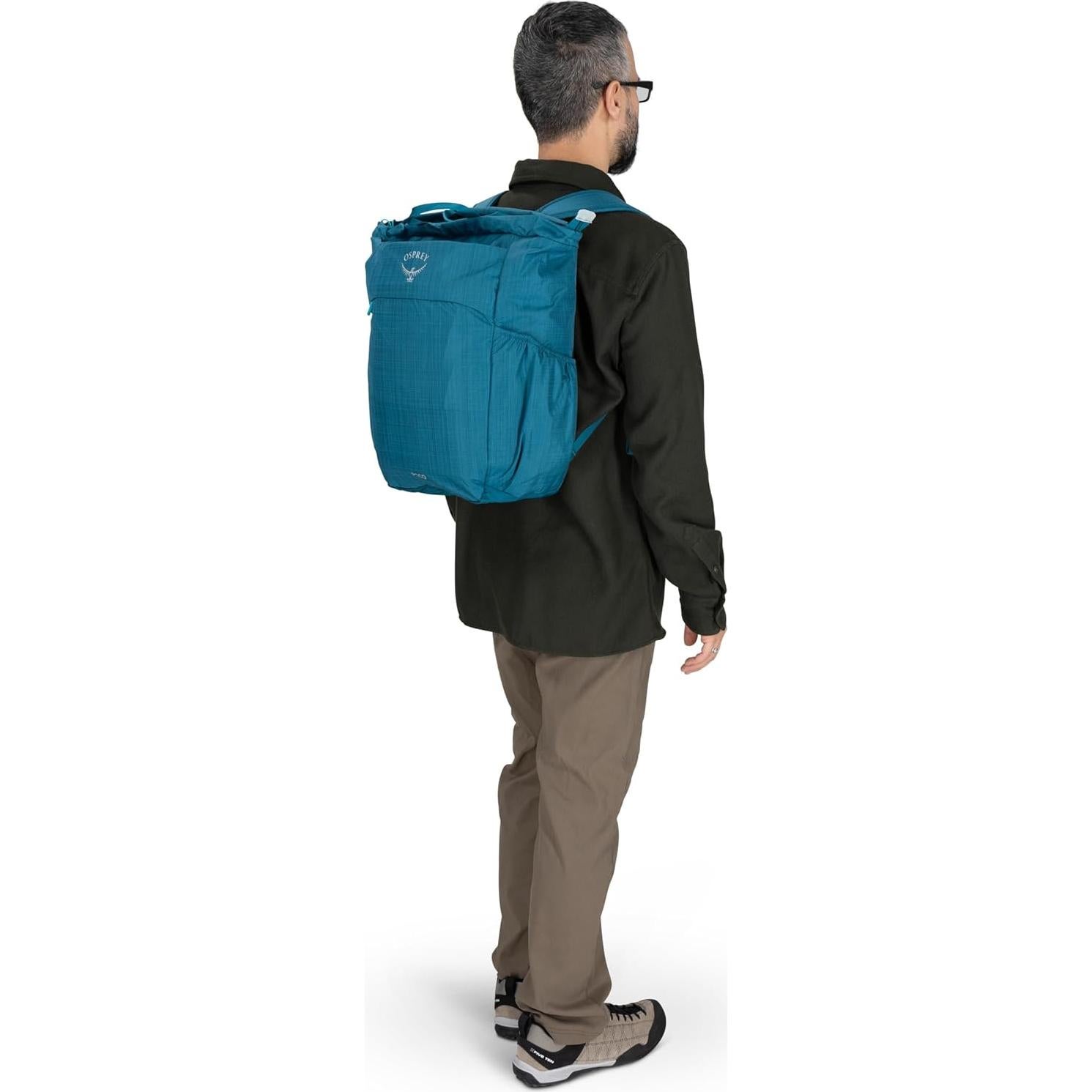 Bolsa de Cambio Poco Osprey Negra 18L con Tapete y Bolsillos