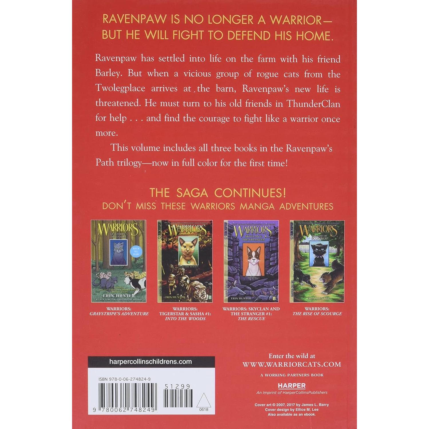 Warriors: Ravenpaw's Path: 3 Full-Color Warriors Books in 1: Shattered Peace, A Clan in Need, The Heart of a Warrior